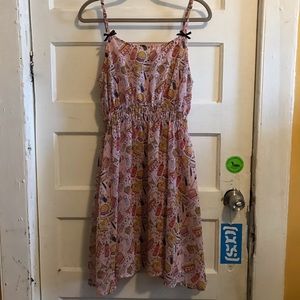 Sourpuss Rockabilly Dress w/ Mid-Mod Pattern